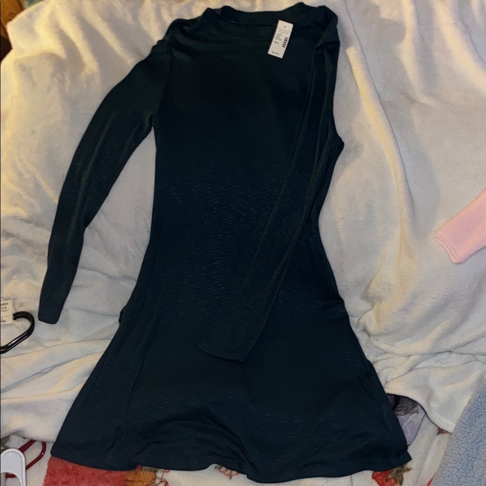 Maurices Black Long-Sleeve Knit Dress